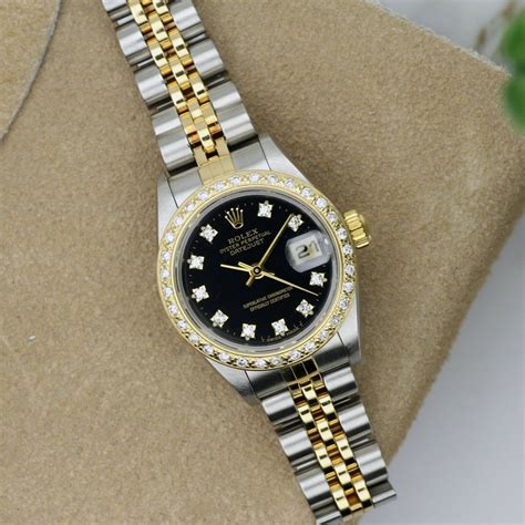 damen rolex uhren gold mit strass|rolex oyster damen.